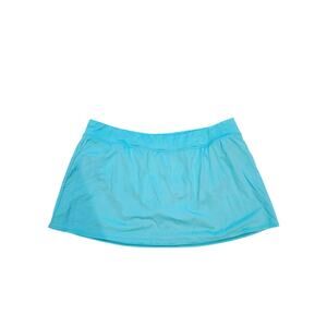 Lands end swim skirt bottoms 20w 2x xxl bright blue swimsuit